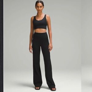 Like New Lululemon Align Ribbed High-Rise Wide-Leg Pant *Tall Size 8 Black